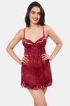 Amante Polyamide Elastane Babydoll - Red — thumbnail 1